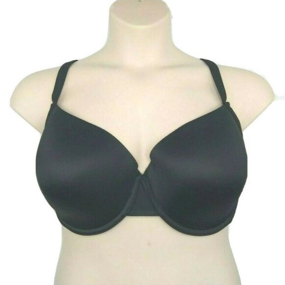 Cacique Lane Bryant Womens Smooth T Shirt Bra Convertible Strap 46C Black NEW - Picture 10 of 10